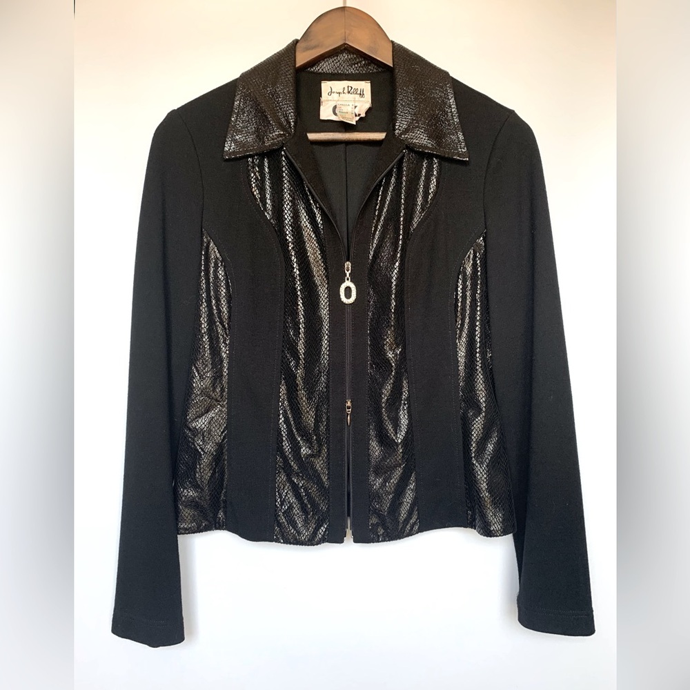 Vintage Joseph Ribkoff Zip-Up Top Women’s 8